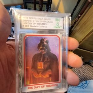 Star Wars Trading Card Topps Graded 8 His Day of Triumph 1980